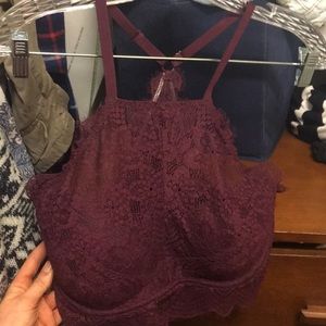Festival halter top. Lace trim. Victoria’s Secret.